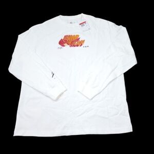 Nike Air Jordan Jumpman Long Sleeve T-Shirt dh8806-100 White Men's Size Large